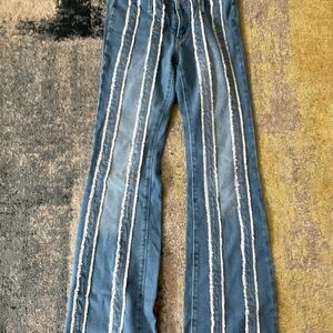 Stylish Blue Flared Women's Jeans